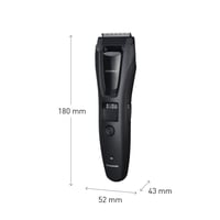 Aparat de tuns barbă și păr Panasonic ER-GB62-H503 pentru bărbați, 39 setări de lungime, 3 capete, utilizare cu și fără fir, rezistent la apă, gri mat 9
