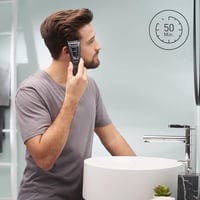 Aparat de tuns barbă și păr Panasonic ER-GB62-H503 pentru bărbați, 39 setări de lungime, 3 capete, utilizare cu și fără fir, rezistent la apă, gri mat 7