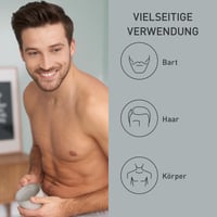 Aparat de tuns barbă și păr Panasonic ER-GB62-H503 pentru bărbați, 39 setări de lungime, 3 capete, utilizare cu și fără fir, rezistent la apă, gri mat 2