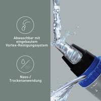 Aparat de tuns părul din nas și urechi Panasonic ER-GN30 – Sistem de curățare Vortex, utilizare uscată și umedă, pe baterii, negru 5