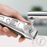 Zastrihávač brady Panasonic ER-SB60-S803 pre mužov, vodoodolný, 20 nastavení dĺžky, 2 nadstavce, presný zastrihávač, bezdrôtová aj káblová prevádzka, nabíjacia stanica, strieborný 9