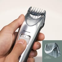 Zastrihávač brady Panasonic ER-SB60-S803 pre mužov, vodoodolný, 20 nastavení dĺžky, 2 nadstavce, presný zastrihávač, bezdrôtová aj káblová prevádzka, nabíjacia stanica, strieborný 4