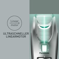 Zastrihávač brady Panasonic ER-SB60-S803 pre mužov, vodoodolný, 20 nastavení dĺžky, 2 nadstavce, presný zastrihávač, bezdrôtová aj káblová prevádzka, nabíjacia stanica, strieborný 7