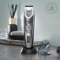 Zastrihávač brady Panasonic ER-SB60-S803 pre mužov, vodoodolný, 20 nastavení dĺžky, 2 nadstavce, presný zastrihávač, bezdrôtová aj káblová prevádzka, nabíjacia stanica, strieborný 8