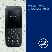 Mobilný telefón pre seniorov Panasonic KX-TF400EXB 4G – VoLTE, 280-hodinový pohotovostný režim, nabíjanie cez USB-C, 2,4-palcový displej, Bluetooth, odolnosť voči vode IP44 5