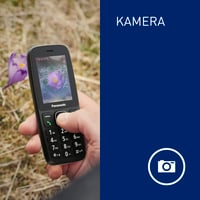 Mobilný telefón pre seniorov Panasonic KX-TF400EXB 4G – VoLTE, 280-hodinový pohotovostný režim, nabíjanie cez USB-C, 2,4-palcový displej, Bluetooth, odolnosť voči vode IP44 7