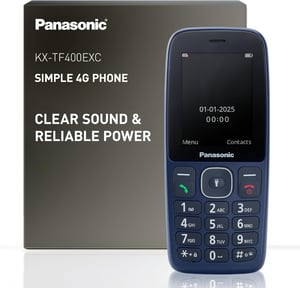 Panasonic KX-TF400EXC 4G mobitel s tipkama, zaslon od 2,4", IP44, USB-C - plavi