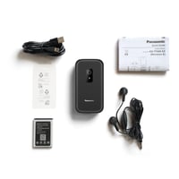 Mobilný telefón Panasonic KX-TF600 4G – VoLTE, 290 hodín pohotovostný režim, USB-C, 2,8" displej, Bluetooth, LED baterka, IP44 odolnosť voči vode, čierny 8