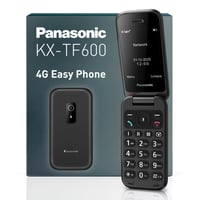 Mobilný telefón Panasonic KX-TF600 4G – VoLTE, 290 hodín pohotovostný režim, USB-C, 2,8" displej, Bluetooth, LED baterka, IP44 odolnosť voči vode, čierny 1