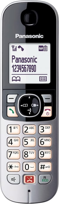 Panasonic KX-TGA685 vezeték nélküli telefon kézibeszélő fekete-ezüst 4