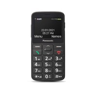 Mobilný telefón pre seniorov Panasonic KX-TU160EXB 2G s tlačidlom núdzového volania SOS, veľkými tlačidlami, 2,3-palcovým TFT LCD displejom, čierny, bez viazanosti 1