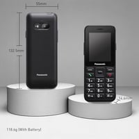 Panasonic KX-TU260EXB 4G Időseknek Mobiltelefon IP44 USB-C Fekete 7