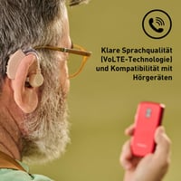 Telefon mobil cu clapetă Panasonic KX-TU410 4G, buton SOS, Bluetooth 5.0, difuzor, IP44, Roșu 7