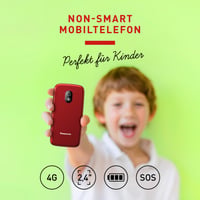 Telefon mobil cu clapetă Panasonic KX-TU410 4G, buton SOS, Bluetooth 5.0, difuzor, IP44, Roșu 2