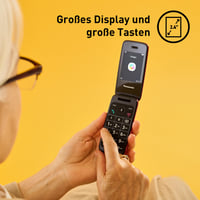 Telefon mobil cu clapetă Panasonic KX-TU410 4G, buton SOS, Bluetooth 5.0, difuzor, IP44, Roșu 3