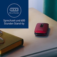 Panasonic KX-TU446EXR 2G senior összecsukható mobiltelefon - piros 5
