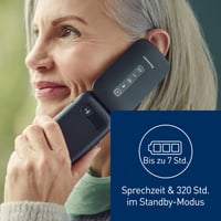 Mobilný telefón Panasonic KX-TU550EXB 4G so sklápacou konštrukciou pre seniorov, 2,8" displej, veľké tlačidlá, čierny – chybný, nezapne sa (stav: pozri 2. obrázok) 7