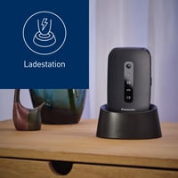 Mobilný telefón Panasonic KX-TU550EXB 4G so sklápacou konštrukciou pre seniorov, 2,8" displej, veľké tlačidlá, čierny – chybný, nezapne sa (stav: pozri 2. obrázok) 10