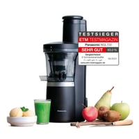 Storcător prin presare la rece Panasonic MJ-L700KXE – Storcător electric de fructe și legume, tub de alimentare de 75 mm, 150 W, negru mat 1