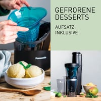 Storcător prin presare la rece Panasonic MJ-L700KXE – Storcător electric de fructe și legume, tub de alimentare de 75 mm, 150 W, negru mat 6
