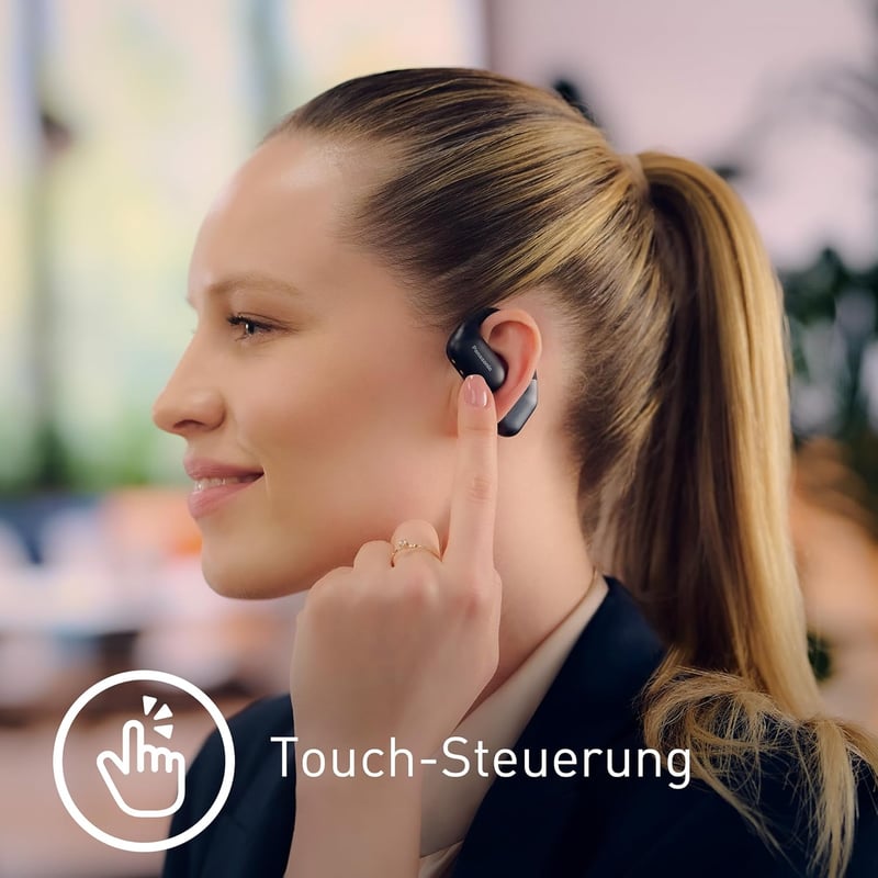 Panasonic RB-F10DE-K nyílt fülű Bluetooth 5.4 vezeték nélküli fülhallgató, 25 órás játszási idő, IPX4 sportfülhallgató - black