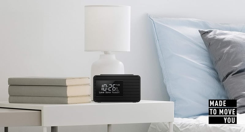 Panasonic RC-D8EG-K DAB+ Rádiós Ébresztőóra USB Töltéssel Fekete