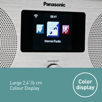 Internetové a DAB+/FM rádio Panasonic RF-D40EG-K s Bluetooth, 6 W, 7,5 – na rohu rádia sa začína odlepovať kryt (stav: pozri 2. obrázok) 6