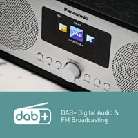 Internetové a DAB+/FM rádio Panasonic RF-D40EG-K s Bluetooth, 6 W, 7,5 – na rohu rádia sa začína odlepovať kryt (stav: pozri 2. obrázok) 7