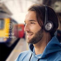 Panasonic RP-HT030E-S Ľahké slúchadlá na uši, skladacie, 1,2 m kábel, 3,5 mm jack, XBS, strieborné 4