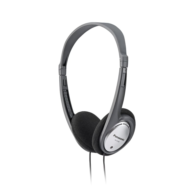 Panasonic RP-HT030E-S Ľahké slúchadlá na uši, skladacie, 1,2 m kábel, 3,5 mm jack, XBS, strieborné