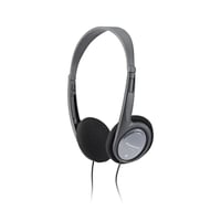 Căști stereo on-ear ușoare Panasonic RP-HT090E-H - cablu de 5 m, control volum, XBS, jack 3,5 mm, negru 1