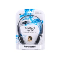 Căști stereo on-ear ușoare Panasonic RP-HT090E-H - cablu de 5 m, control volum, XBS, jack 3,5 mm, negru 5