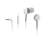 Slúchadlá do uší s mikrofónom Panasonic RP-TCM115E-W, pre mobilné telefóny, vymeniteľné nadstavce (S/M/L), 3,5 mm jack – biele 1