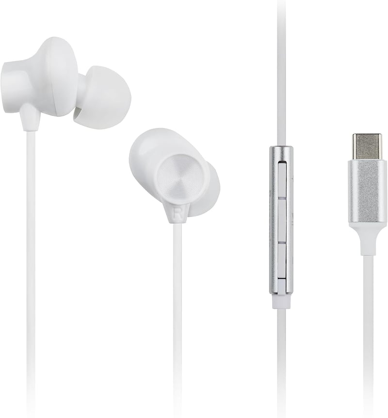 Panasonic RP-TCM225DEW USB-C fülhallgató mikrofonnal, 1,2 m kábel - fehér