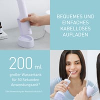 Bezdrôtová ústna sprcha Panasonic Series 300 EW-DJ26-V303, 200 ml, IPX7, 5 úrovní tlaku vody, 2 trysky, cestovné príslušenstvo, fialová 7