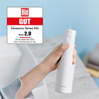 Duș bucal ultrasonic Panasonic Seria 600 EW-DJ67-W303, 200 ml, IPX7, 5 niveluri de presiune, 2 duze ultrasonice, capăt ortodontic și pentru curățarea limbii, Alb 2