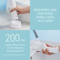 Duș bucal ultrasonic Panasonic Seria 600 EW-DJ67-W303, 200 ml, IPX7, 5 niveluri de presiune, 2 duze ultrasonice, capăt ortodontic și pentru curățarea limbii, Alb 10