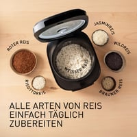 Automatický varič ryže Panasonic SR-DA152KXE s naparovaním, 1,5 litra, 8 šálok, Fuzzy Logic, bez BPA, udržiavanie teploty, časovač, vhodný do umývačky riadu, čierny 3