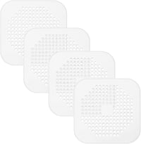 PanBeiQi Lefolyó Szűrő Hajfogó Szilikon Fedél Zuhanyzó Fürdőkád Konyha 4 Darabos Készlet Fehér Modern 1