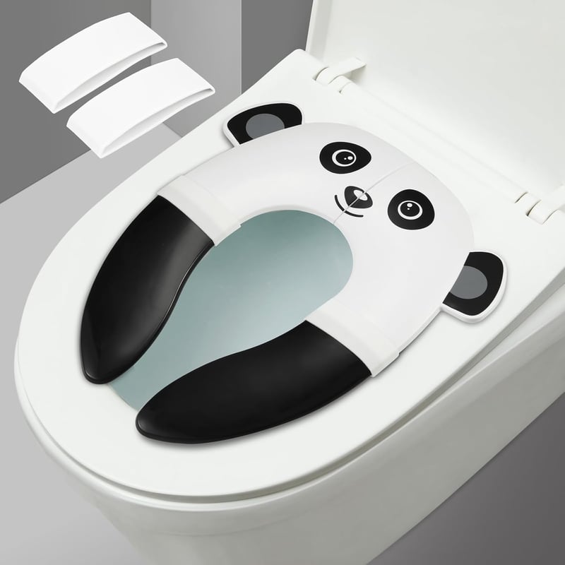 PandaEar összecsukható utazó WC-ülőke gyerekeknek - szürke