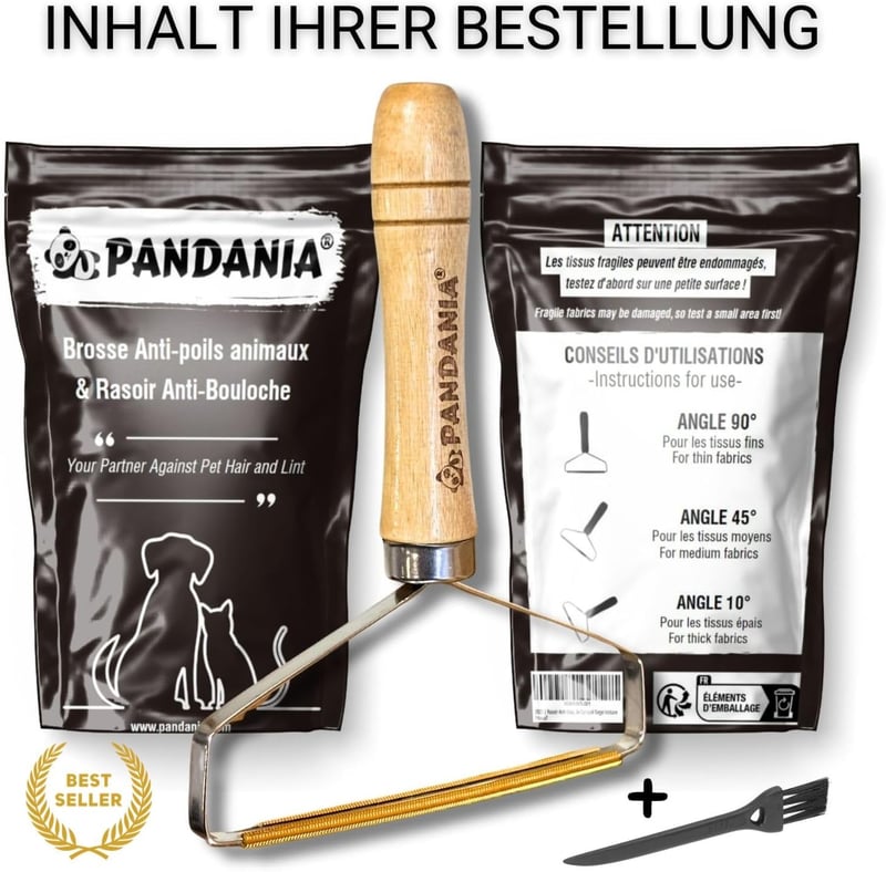 PANDANIA Kézi Szőrtelenítő - Szőreltávolító Kanapéhoz Ruhához Szőnyeghez Macskaszőr Kutyaszőr Eltávolítás