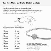 Strieborný náramok PANDORA so srdiečkovou sponou a zirkónom – striebro 925, biela, 19 cm 4