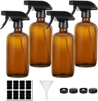 PANENDIANO barna üveg permetezőpalack állítható fejjel - 500 ml (4 db) 1