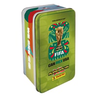 Panini FIFA World Cup 2026 Adrenalyn XL Mega Tin fémdoboz (8 csomag + limitált kártyák) 10