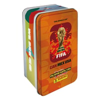 Panini FIFA World Cup 2026 Adrenalyn XL Mega Tin fémdoboz (8 csomag + limitált kártyák) 9