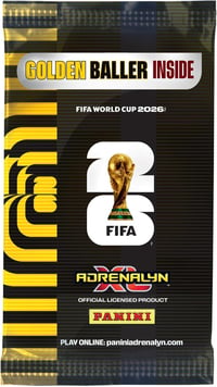 Štartovací balíček zberateľských futbalových kariet Panini FIFA World Cup 2026 Adrenalyn XL 9