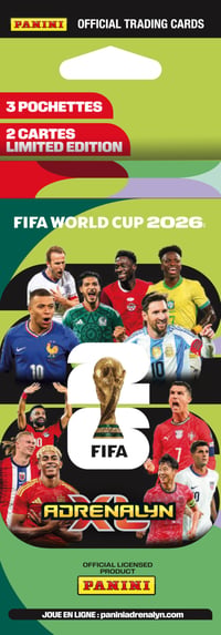 Panini FIFA World Cup 2026 Adrenalyn XL blister pakiranje - 3 vrećice + 2 kartice ograničenog izdanja 1