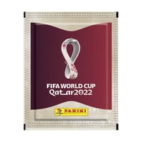 Oficiálna zbierka nálepiek Panini FIFA World Cup Qatar 2022 - Box so 100 balíčkami - Balíček nálepiek z futbalových majstrovstiev sveta 2