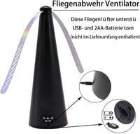 Panngu Elektromos Légyriasztó Ventilátor Szett 3db - Rovarriasztó Asztalra, Szúnyogűző Étel Védelemhez, Bel- és Kültéri Piknikezéshez 2