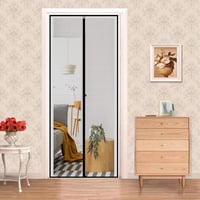 Panngu Mágneses Szúnyogháló Erkélyajtóra 110x210cm Fekete Erősített 6